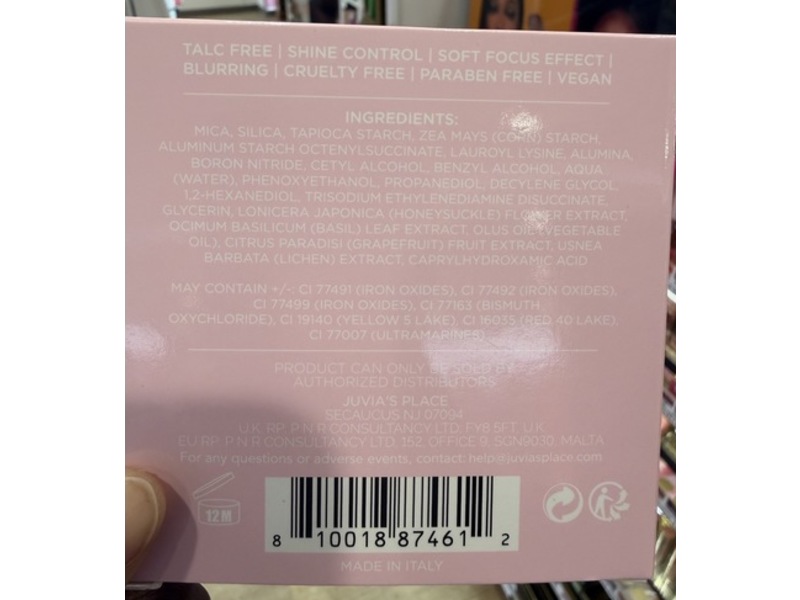 Juvia's Place I Am Magic Silky Finishing Powder, Cotton Candy, 0.4 oz/12 g