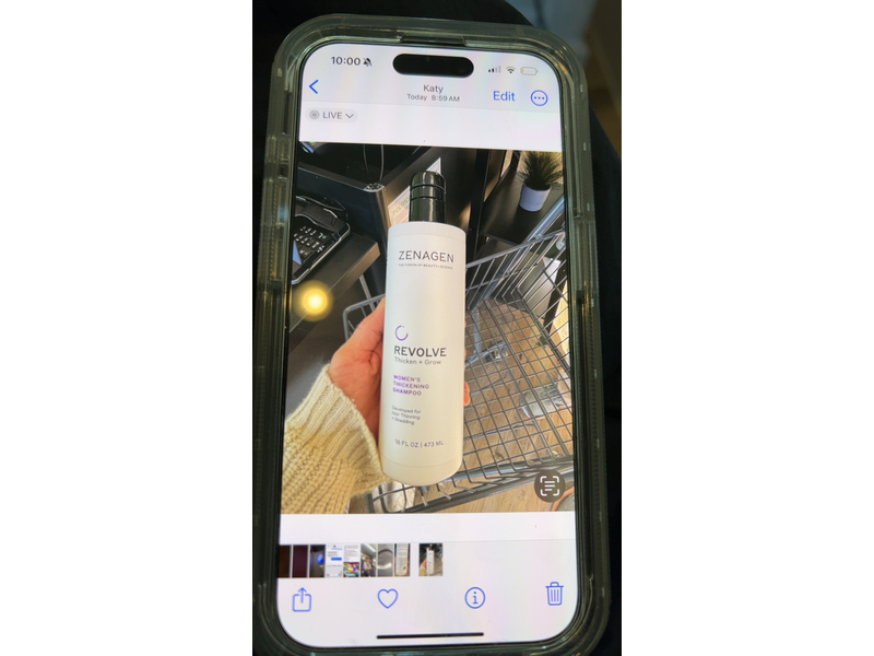 Zenagen Revolve Thicken + Glow Women's Thickening Shampoo, 16 fl oz/473 mL