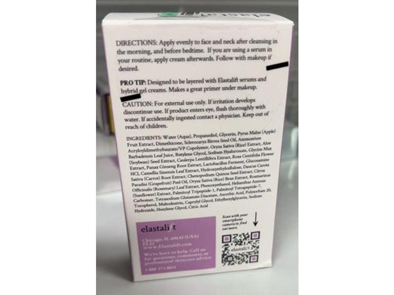 Elastalift Collagen Instant Plumping Gel Cream, 2 fl oz/59 mL