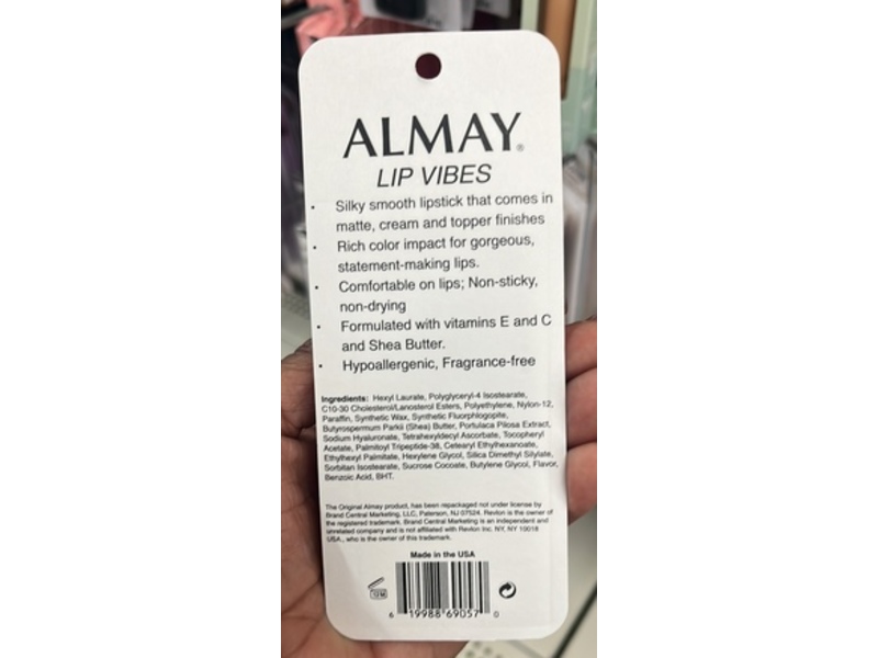 Almay Lip Vibes Lipstick , Insta Queen, 0.14 oz/4 g