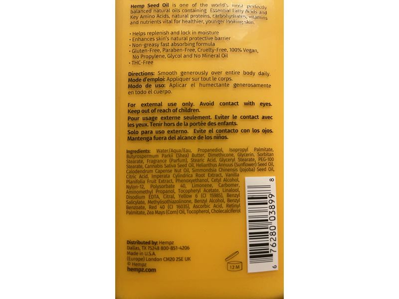 Hempz Herbal Body Moisturizer, Mandarin Orange & Key Lime, Limited Edition, 17 fl oz/500 mL