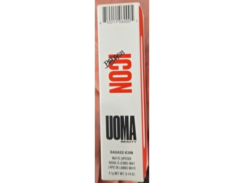 Uoma Beauty Badass Icon Matte Lipstick, Sade, 0.14 fl oz/4.1 g