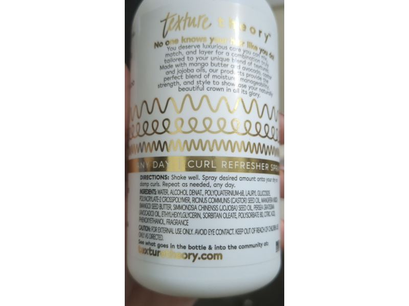 Texture Theory Curl Refresher Spray, 8 fl oz/237 mL