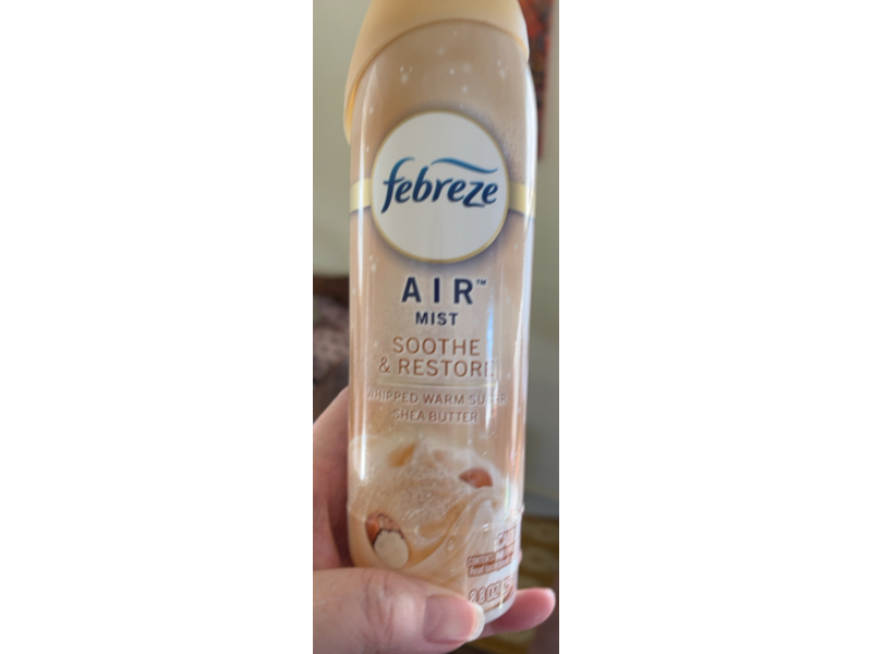 Febreze Soothe & Restore Air Mist, Whipped Warm Sugar + Shea Butter, 8.8 oz/250 g