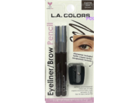 L.A. Colors Eyeliner/Brow Pencil, Dark Brown, 0.035 oz/1 g, 2 Count - Image 2