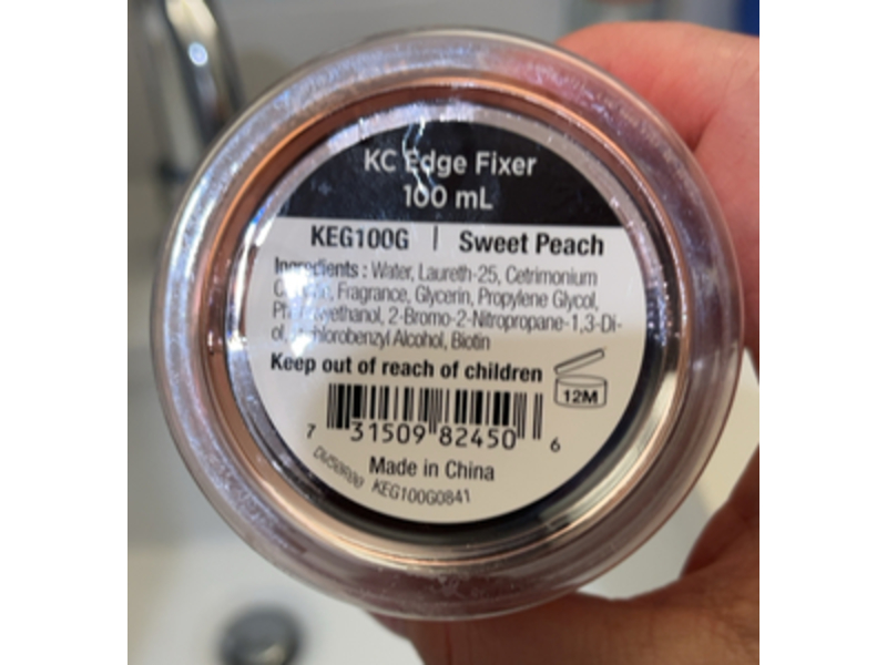 Kiss Color & Care Edge Fixed Maximum Hold, Sweet Peach, 3.38 fl oz/100 mL