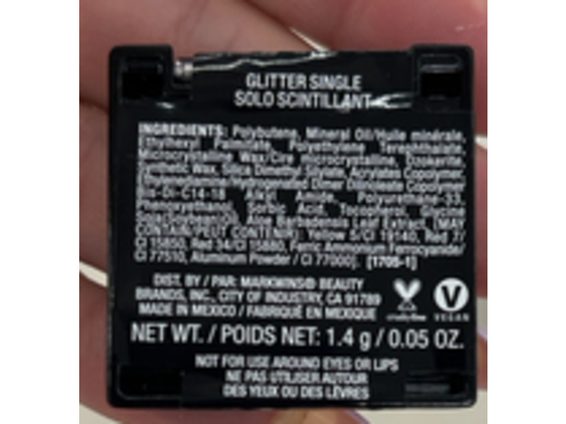 Wet N Wild Icon Glitter Eyeshadow, 356C Spiked, 0.05 oz/1.4 g