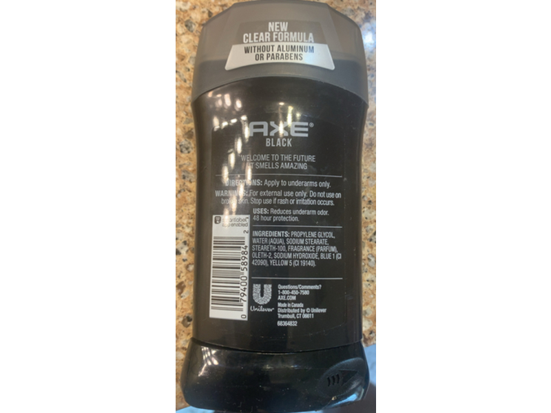 Axe Black Deodorant Stick, Frozen Pear & Cedarwood, 85 g