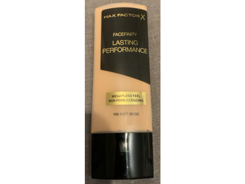 Max Factor Facefinity Foundation, 105 Soft Beige, 35 mL