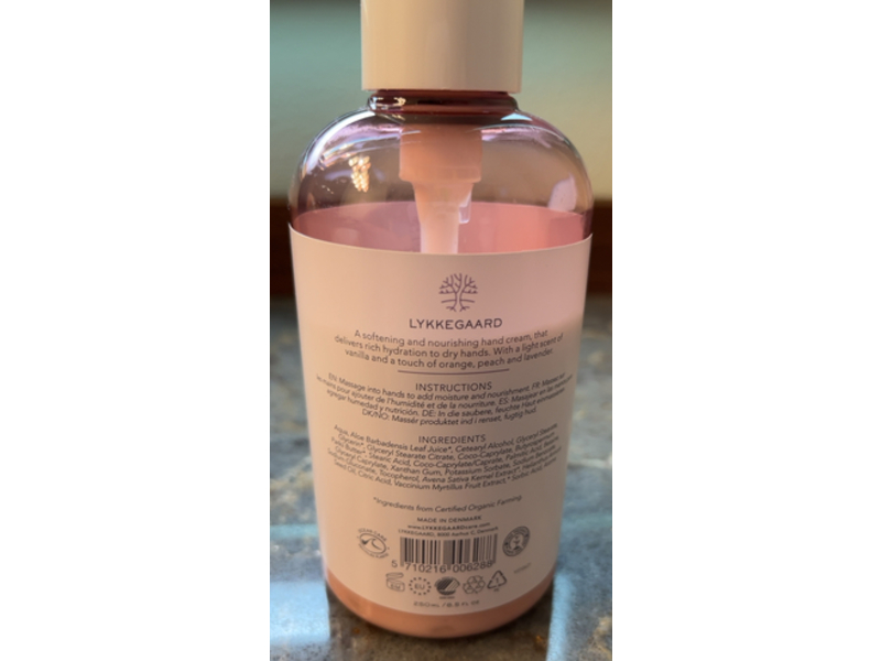 Lykkegaard Nourishing Softening Hand Cream, 8.5 fl oz/250 mL