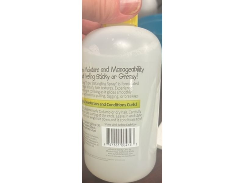 CurlyKids Mixed texture Haircare Super Detangling Spray, 12 fl oz/354 mL