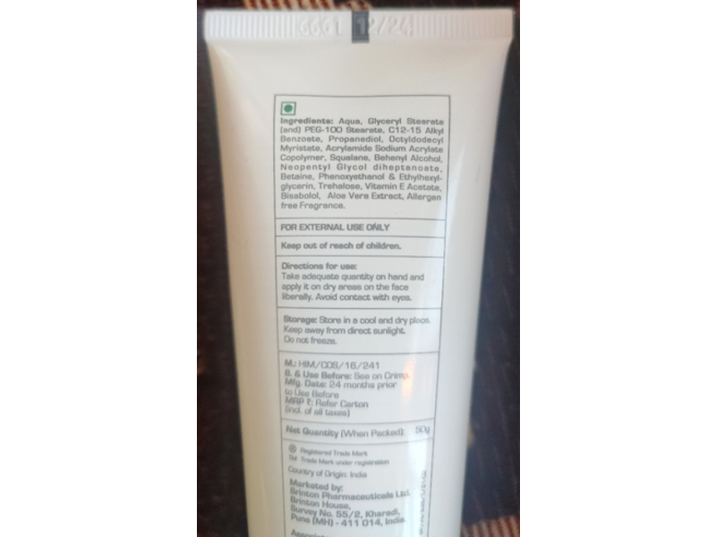 Brinton AcMist Moisturizing Cream Gel, 50 g