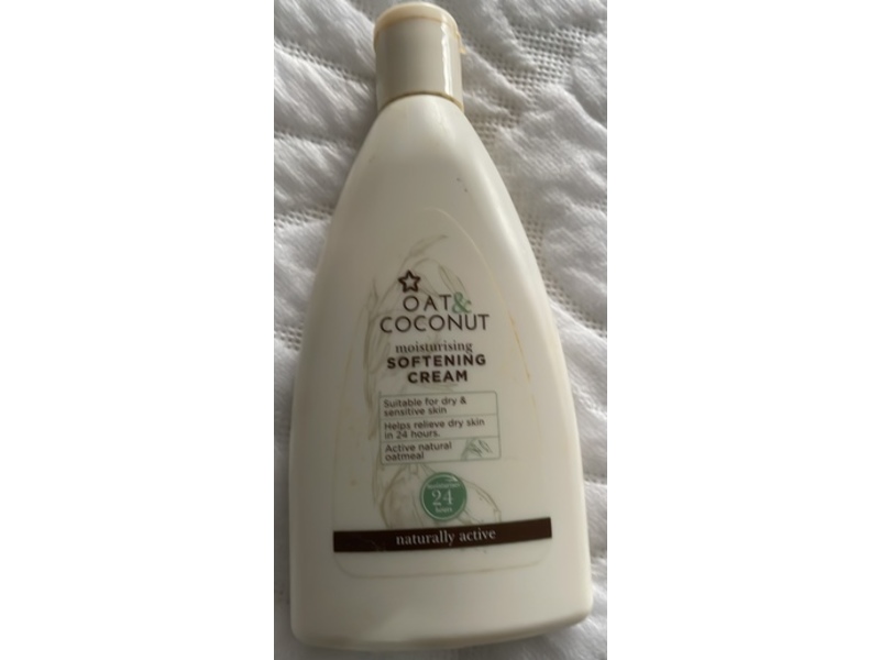 Superdrug Moisturising Softening Cream, Oat & Coconut, 300 mL