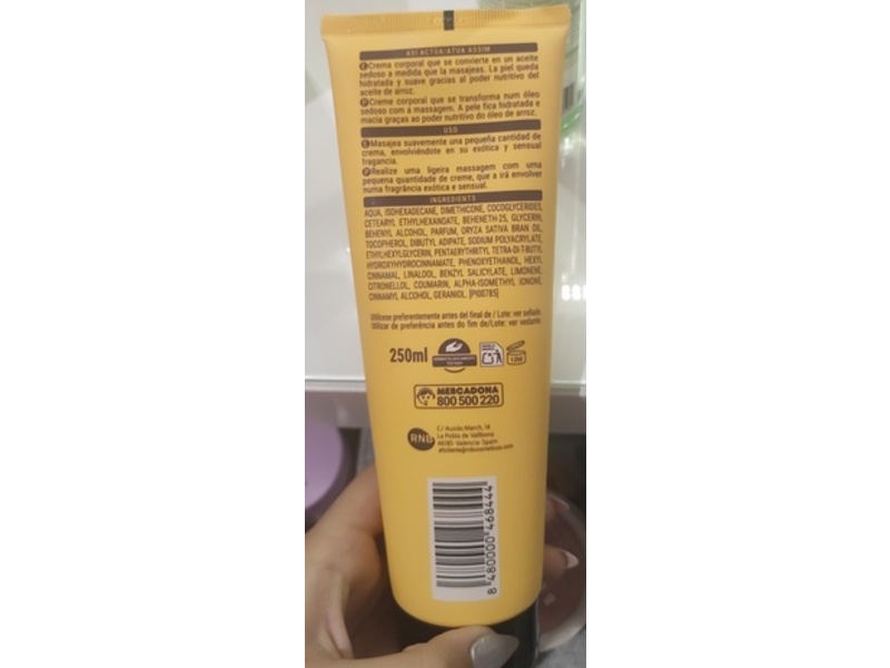Deliplus Oriental Fussion Cream & Oil, 250 mL