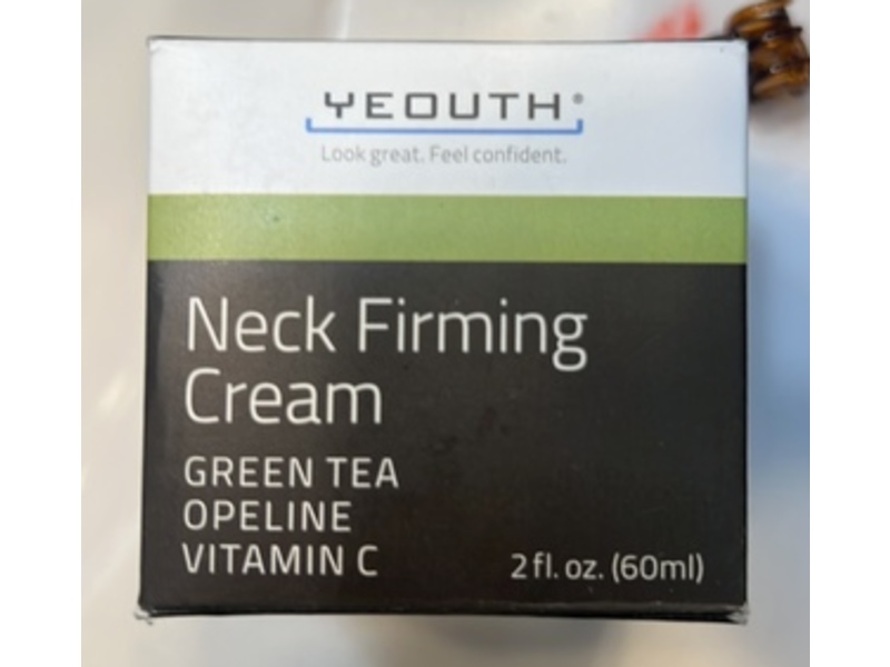 Yeouth Neck Firming Cream, Green Tea + Opeline & Vitamin C, 2 fl oz/60 mL