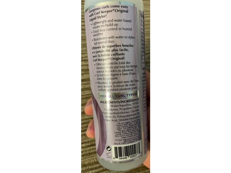 Curl Keeper Liquid Styler Frizz Free, 12 fl oz/355 mL