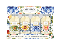 Home & Body Co Casa Di Fiori Glass Hand Soap Collection Set, 19.5 fl oz/576 mL, Pack Of 4 - thumbnail 1