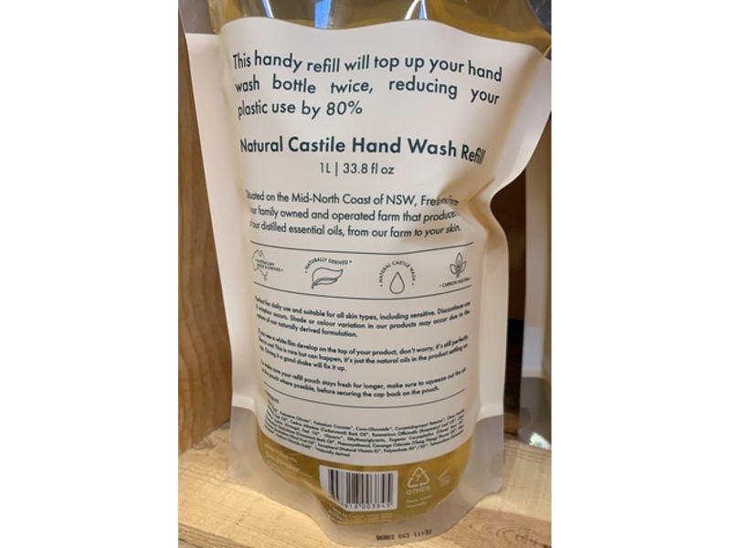 Freshwater Farm Australia Hand Wash, 33.8 fl oz/1 L