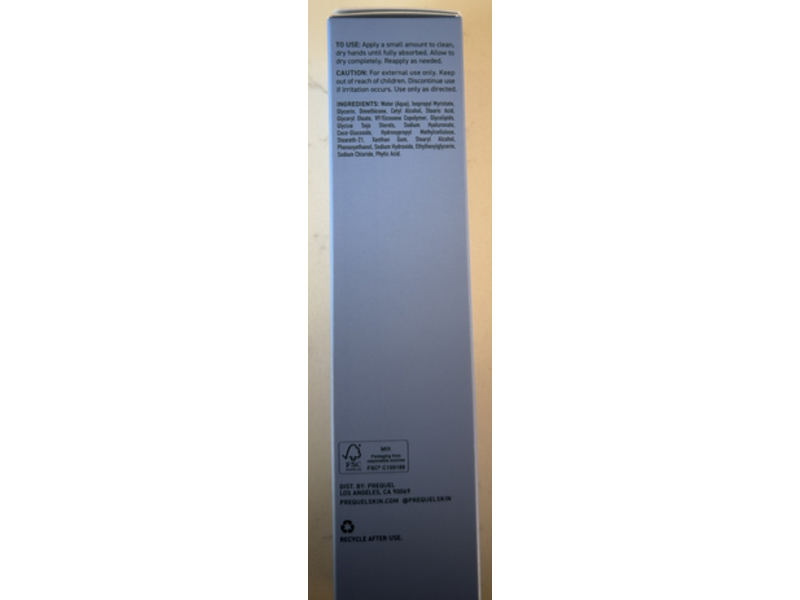 Prequel Hand Wrap Hand Shielding Lotion, 3.4 fl oz/100 mL