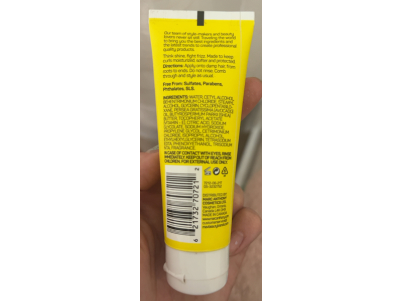 Marc Anthony Strictly Curls Curl Envy Leave-In Conditioner, Avocado Oil+Shea Butter, 1.69 fl oz/50 mL