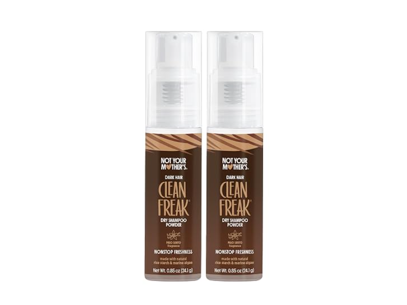 Not Your Mother's Dark Hair Clean Freak Dry Shampoo Powder, Palo Santo, 0.85 oz/24.1 g, Pack Of 2