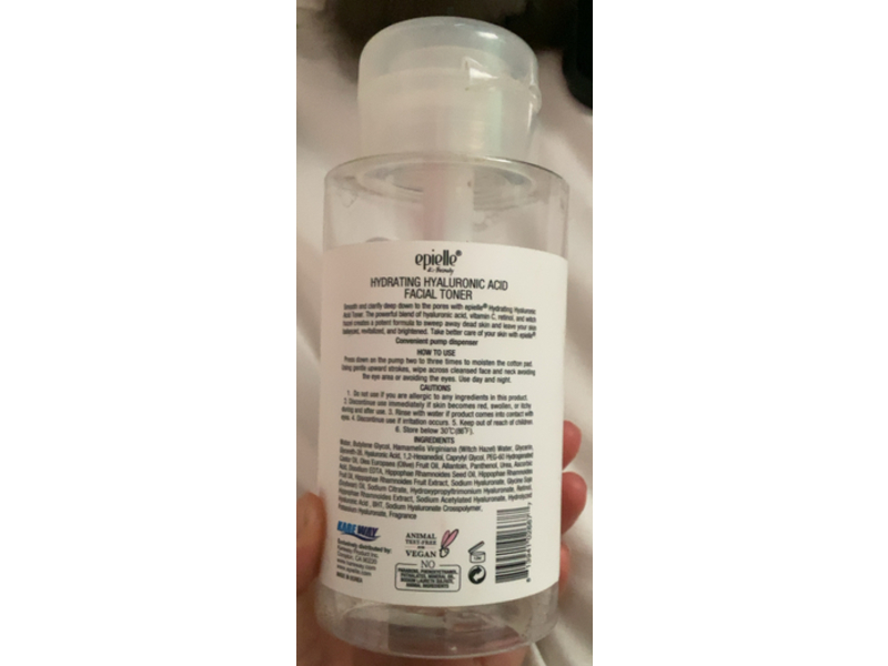 Epielle Hydrating Hyaluronic Acid Facial Toner, 9.7 fl oz/290 mL