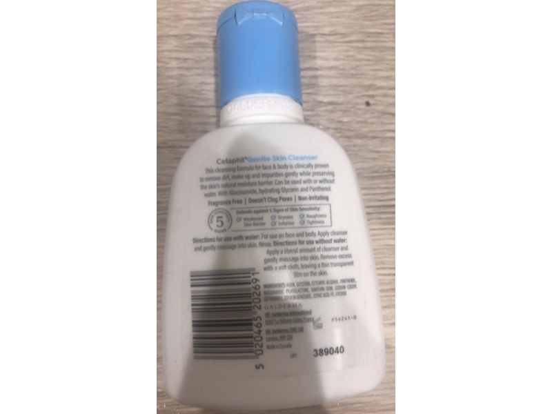 Cetaphil Gentle Skin Cleanser, Niacinamide + Hydrating Glycerin & Panthenol, 118 mL