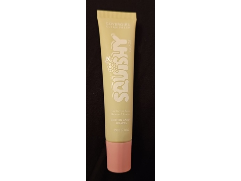 Covergirl Clean Fresh Squishy Glaze Lip Butter Balm, Cotton Candy Grapes, 0.50 fl oz/15 mL
