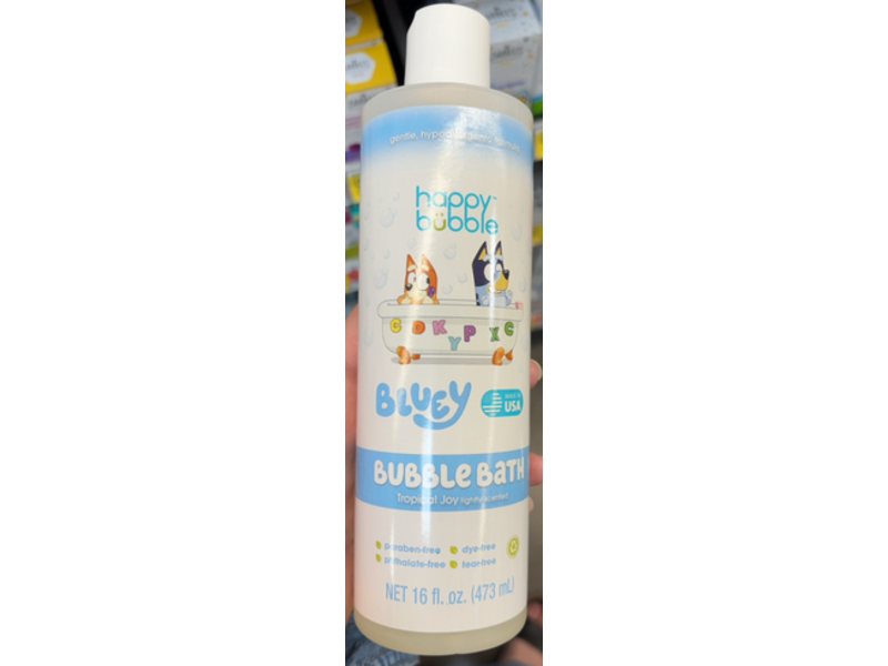 Bluey Happy Bubble Bath, 16 fl oz/473 mL