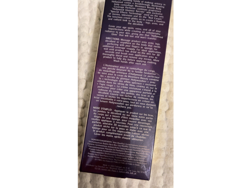 Westmore Beauty Body Coverage Perfector, Natural Radiance, 3.5 fl oz/100 mL