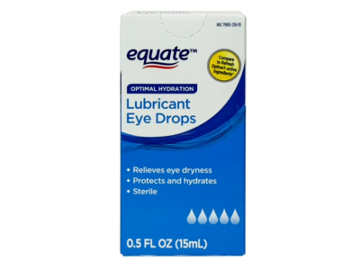 Equate Optimal Hydration Lubricant Eye Drops, 0.5 fl oz/15 mL