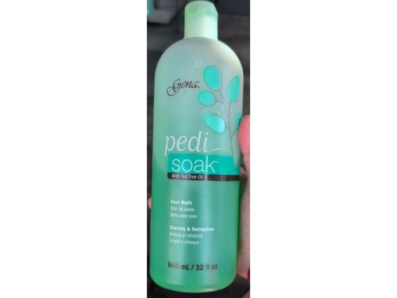 Gena Pedi Soak Foot Bath, Tea Tree Oil, 32 fl oz/946 mL