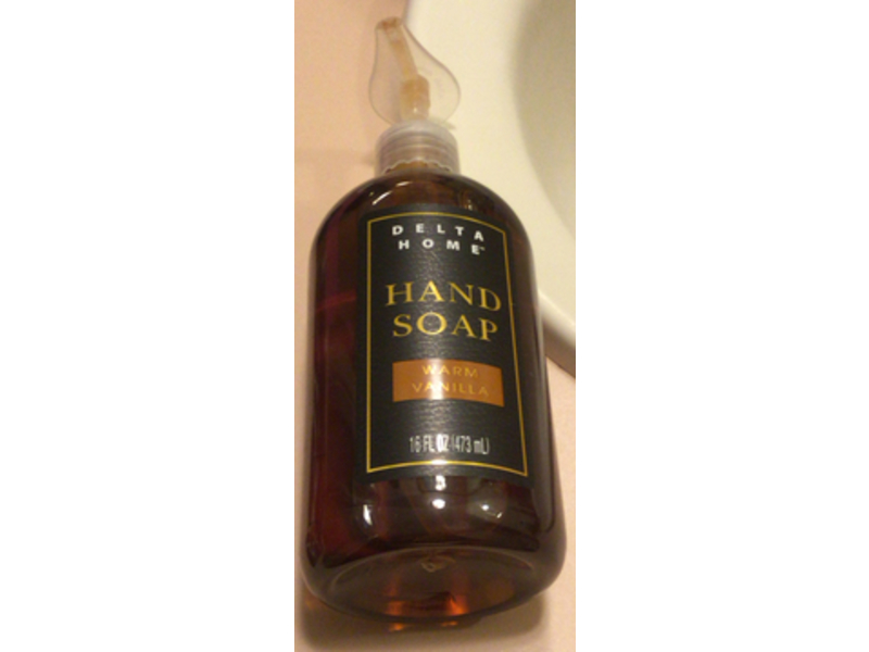 Delta Home Hand Soap, Warm Vanilla, 16 fl oz/473 mL