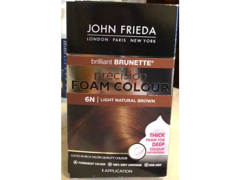 John Frieda Precision Foam Color, Light Natural Brown, 6N