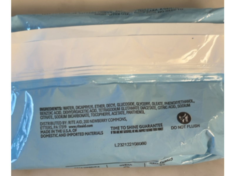 Ryshi Makeup Remover Cleansing Towelettes, 25 Count