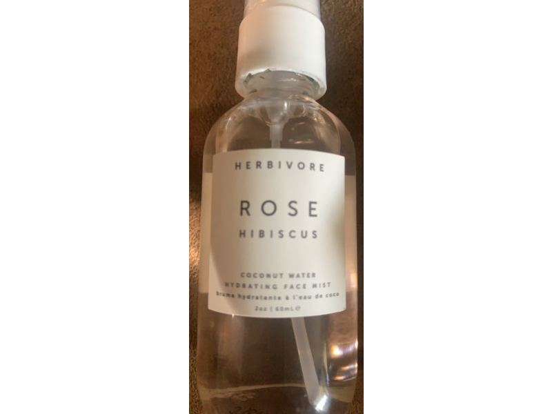 Herbivore Rose Hibiscus Hydrating Face Mist, Coconut Water, 2 oz/60 mL