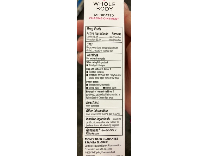 FDS Intimate + Whole Body Chafing Ointment, 1.5 oz/425 g