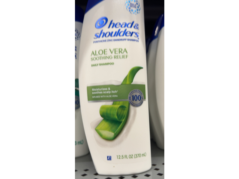 Head & Shoulders Dandruff Daily Shampoo, Aloe Vera, 12.5 fl oz/370 mL