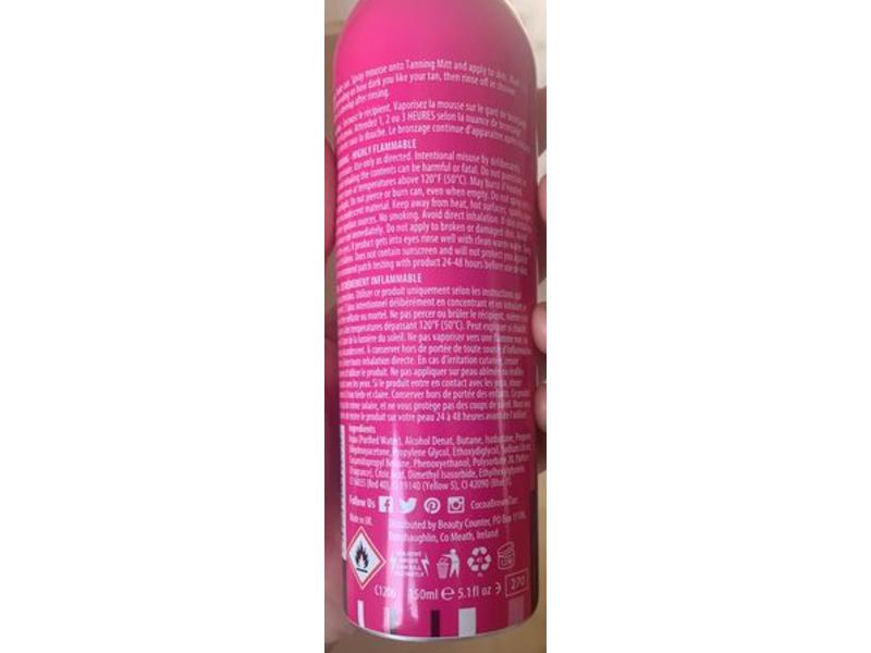 Cocoa Brown By Marissa Carter 1 Hour Tan Mousse, Dark Shade, 4.9 oz/139.5 g