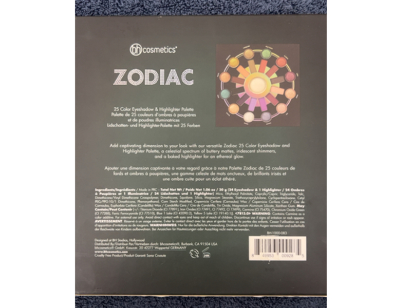Bh Cosmetics Zodiac 25 Eyeshadow & Highlighter Palette, 1.06 oz/30 g