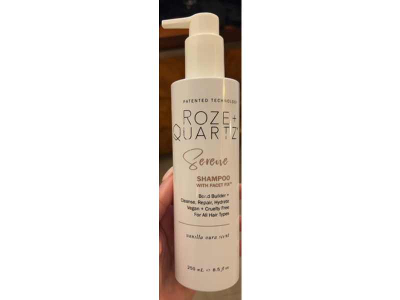 Roze + Quartz Shampoo, Serene, Vanilla Aura Scent, 8.5 fl oz/250 mL