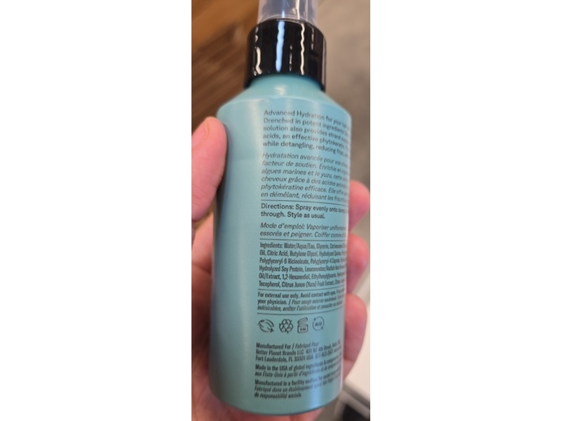 Acure Advanced Hydration Leave-In Conditioner, Marine Algae & Amino Acids, 4 fl oz/118 mL