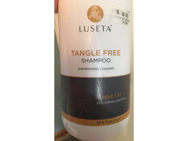 Luseta Beauty Tangle Free Argan Oil Shampoo, 33.8 fl oz/1 l