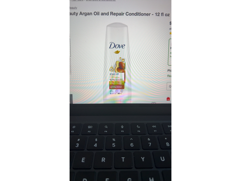 Dove Repair Conditioner, Argan Oil, 12 fl oz/355 mL
