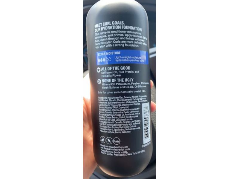 Twist By Ouidad Curl Goals Moisture-Locking Leave-In Conditioner, Extra Moisture, 10.5 fl oz/310 mL