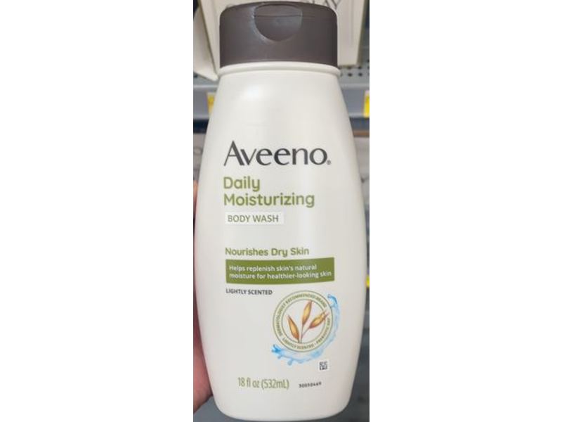 Aveeno Daily Moisturizing Body Wash, Lightly Scented, 18 fl oz