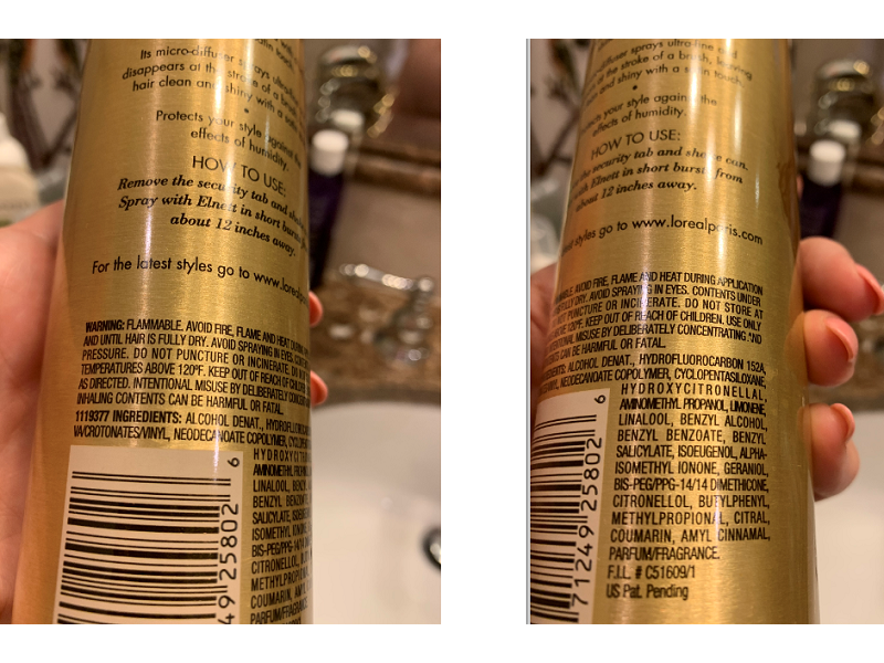 L'Oreal Paris Elnett Extra Strong Hold Hairspray, 7.0 oz/198 g