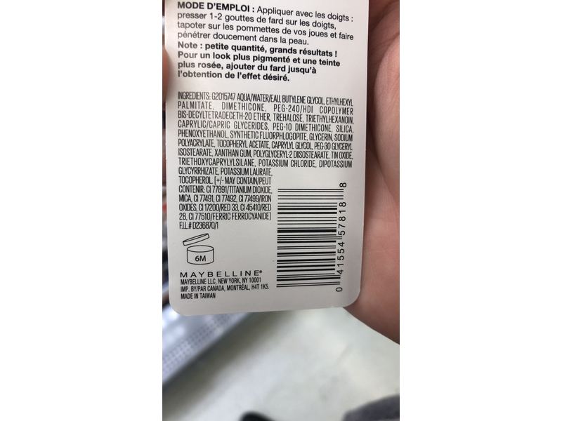 Maybelline Cheek Heat Shear Gel-Cream Blush, Nude Burn, Fushsia Spark, 0.27 fl oz/15 mL