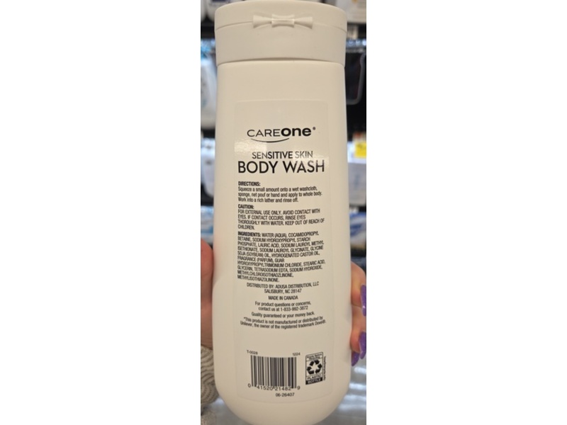 CareOne Sensitive Skin Body Wash, 20 fl oz/591 mL