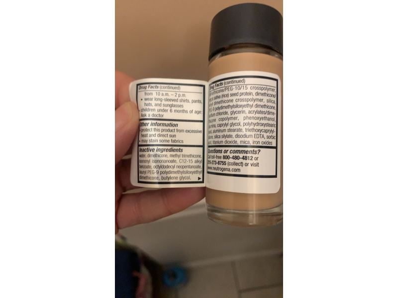 Neutrogena Healthy Skin Liquid Makeup, SPF 20, 70 Fresh Beige, 1 fl oz/30 mL